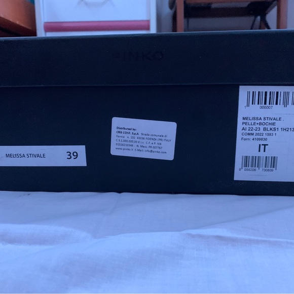 100% AUTHENTIC PINKO MELISSA STUDDED LEATHER ANKLE PLATFORM BOOTS (rare) - Picture 11 of 13